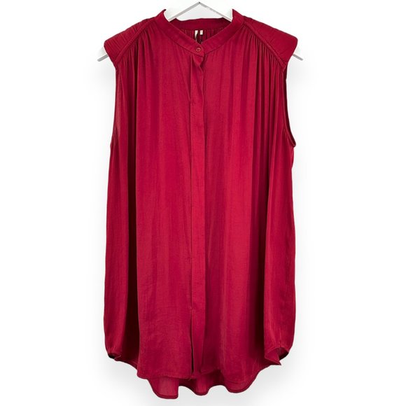 IRO Tops - NWT IRO FW12 Joanna Burgundy Sleeveless Tunic / Mini Dress